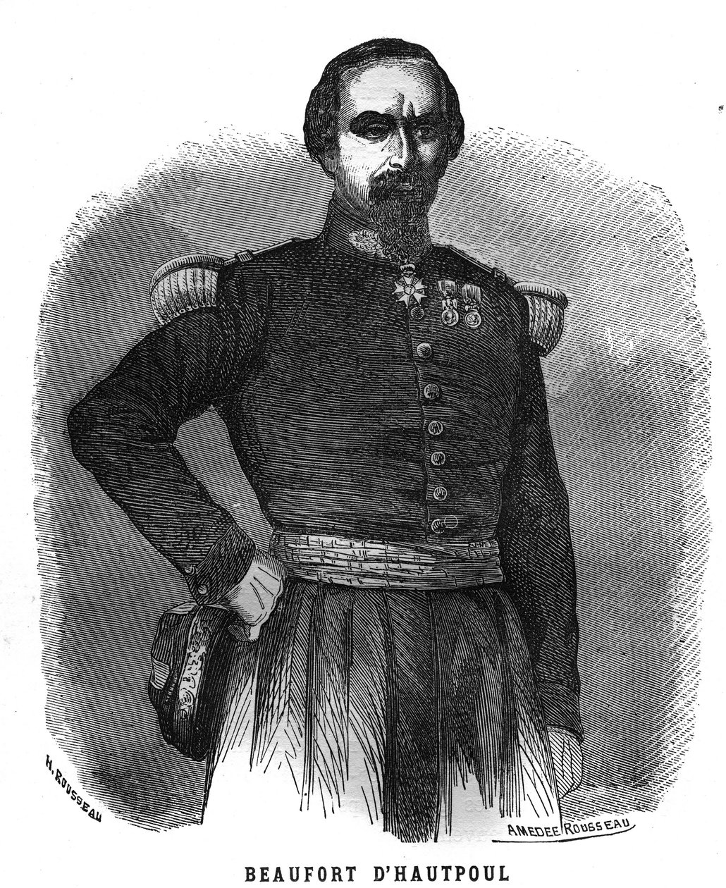 Portret van Charles Marie Napoleon de Beaufort d