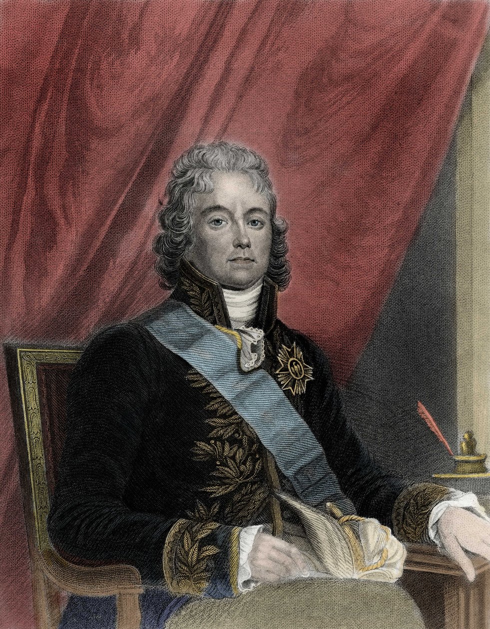 Portret van Charles Maurice de Talleyrand Perigord (1754-1838), Franse politicus. door French School