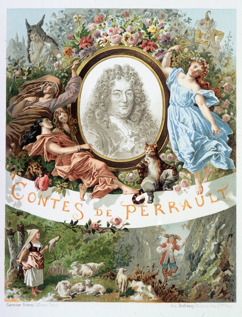 Portret van Charles Perrault - Frontispice van 