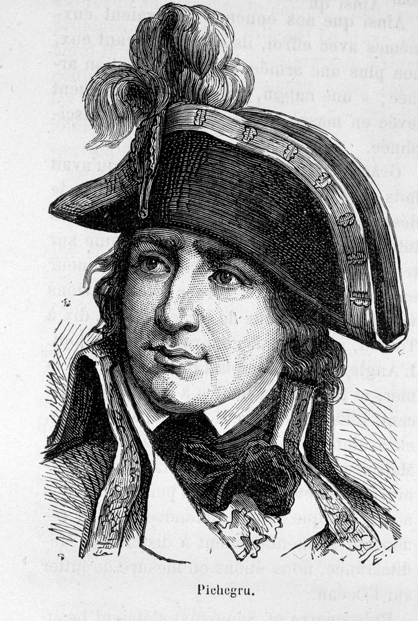 Portret van Charles Pichegru, Franse generaal (1761-1804) - in 