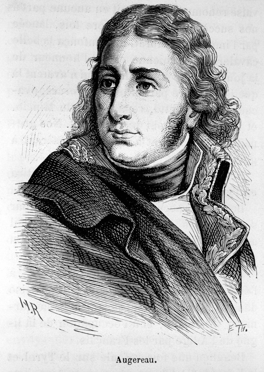 Portret van Charles Pierre Francois Augereau, Franse generaal (1757-1816) - in 
