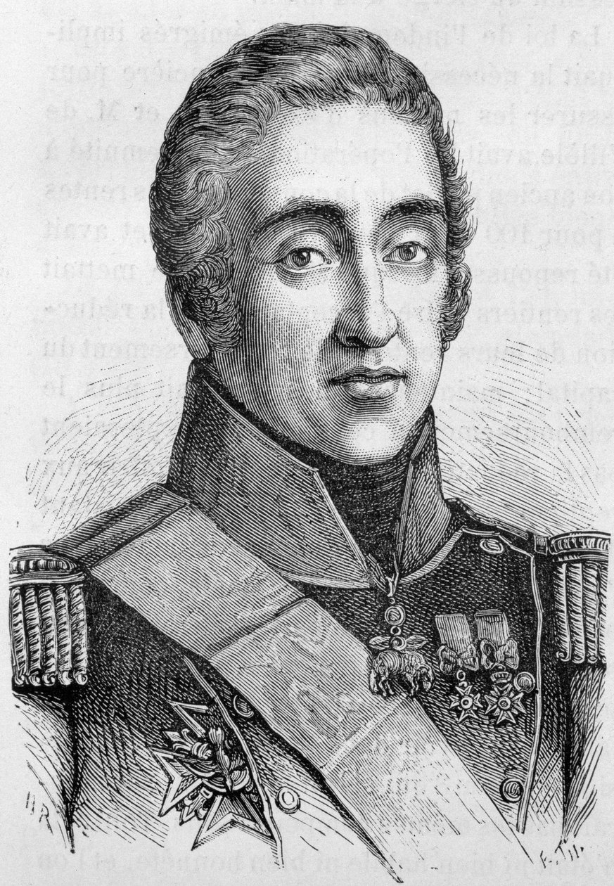 Portret van Charles X, koning van Frankrijk (1757 - 1836) - in 