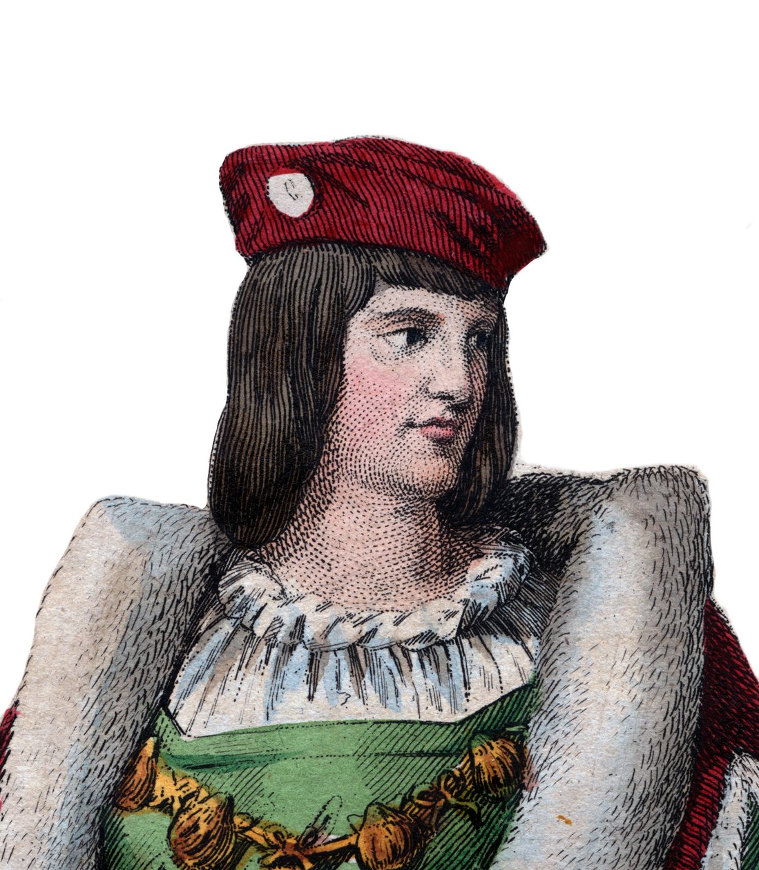 Portret van Karel van Valois, Hertog van Orleans (1394-1465), Franse dichter en vader van Koning Lodewijk XII van Frankrijk door French School