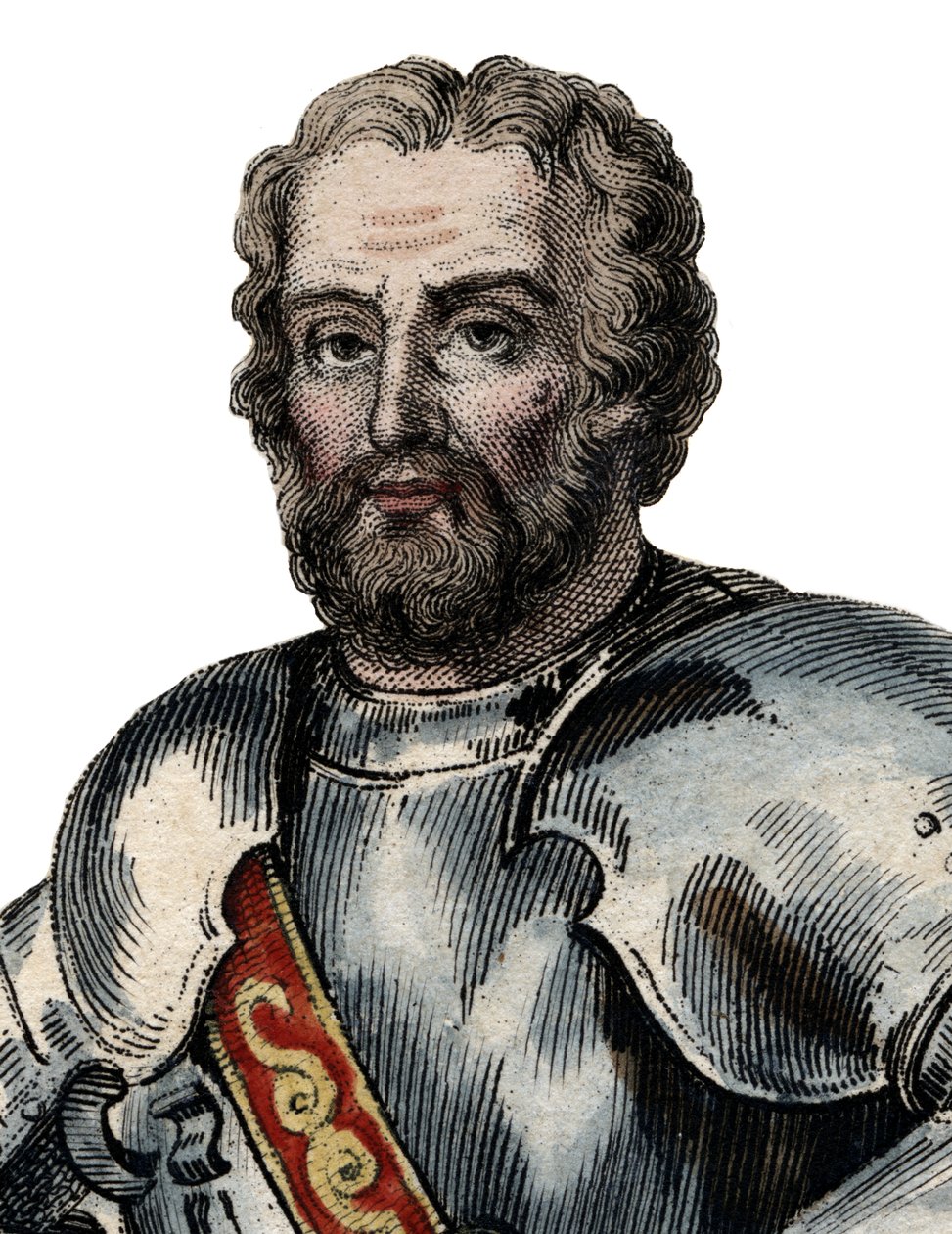 Portret van Chevalier de Bayard (1476-1524), Franse soldaat door French School