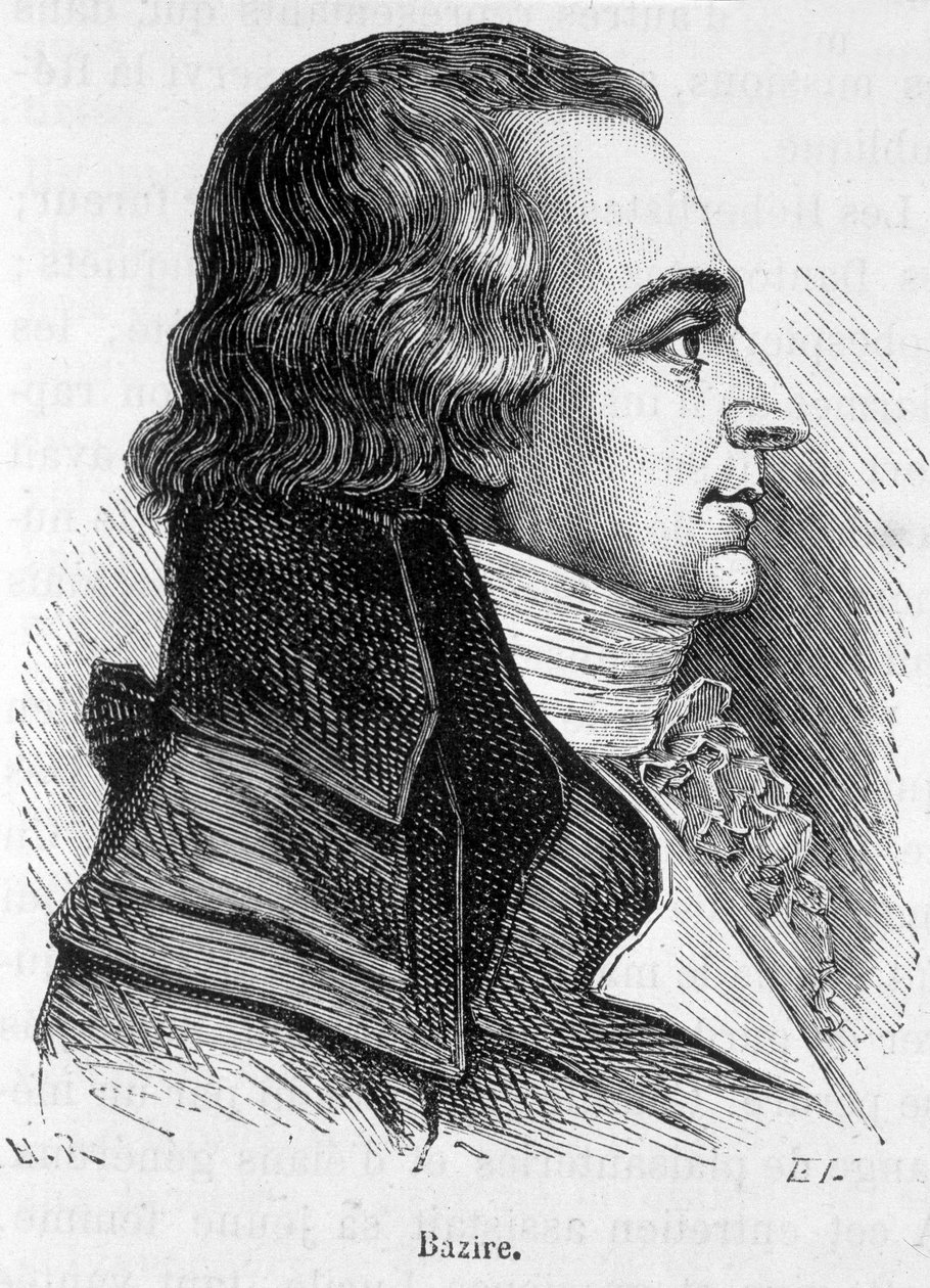 Portret van Claude Basire of Bazire (1764-1794), Franse politicus - in L