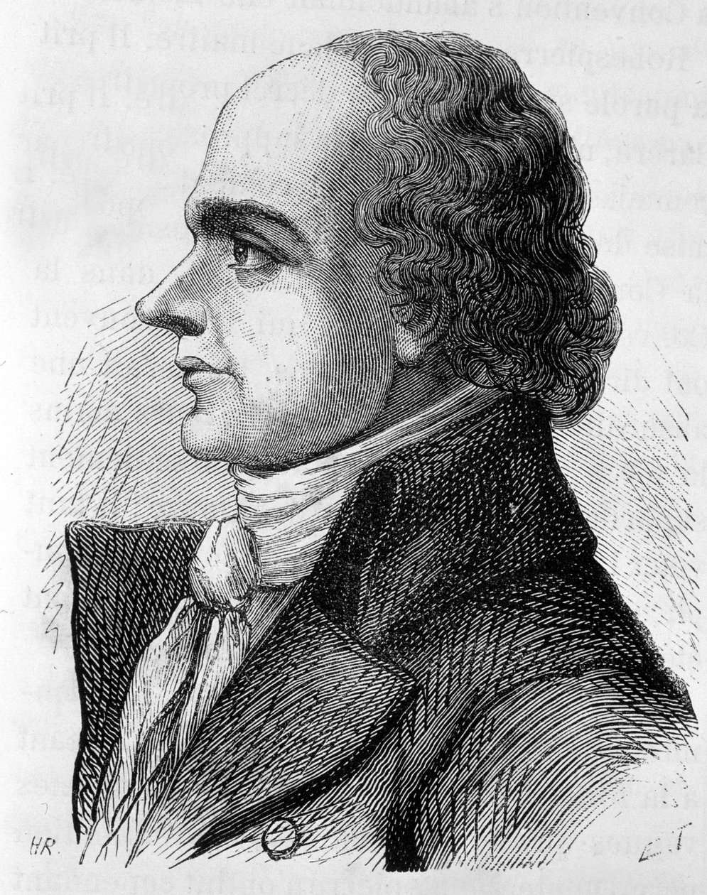 Portret van Graaf Jean Denis de Lanjuinais (1753 - 1827), Franse politicus - in De Geschiedenis van Frankrijk door Henri Martin door French School