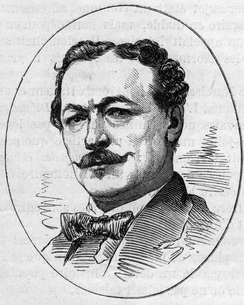 Portret van Edouard Louis Dubufe (1820-1883), Franse schilder. Gravure in 