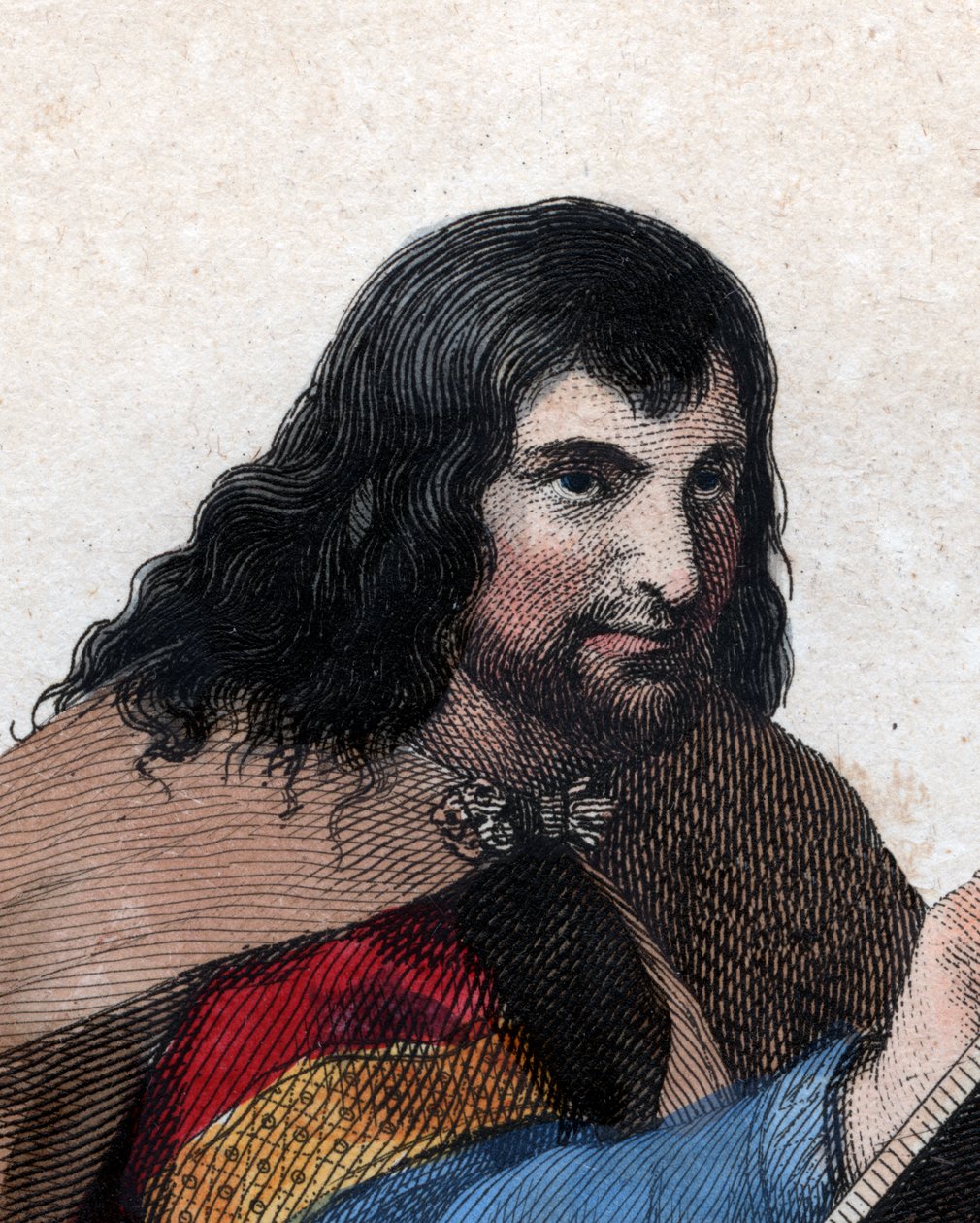 Portret van Einhard (775-840) door French School