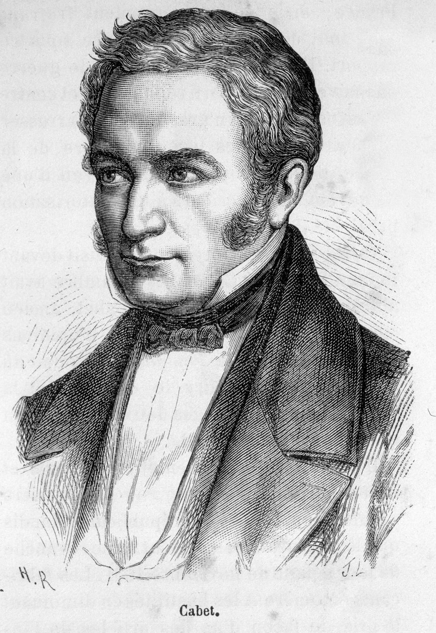 Portret van Étienne Cabet, Franse socialist door French School