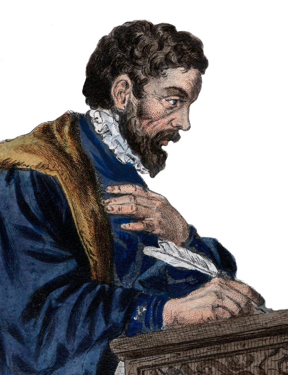 Portret van Etienne Jodelle door French School
