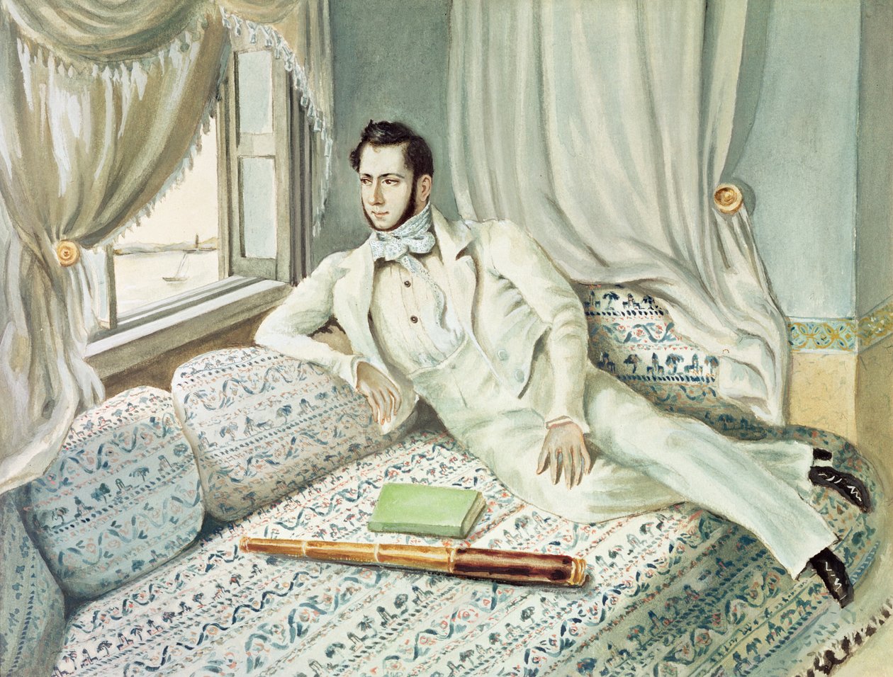 Portret van Ferdinand de Lesseps ten tijde van zijn vice-consulaat in Alexandrië, ca. 1832 door French School
