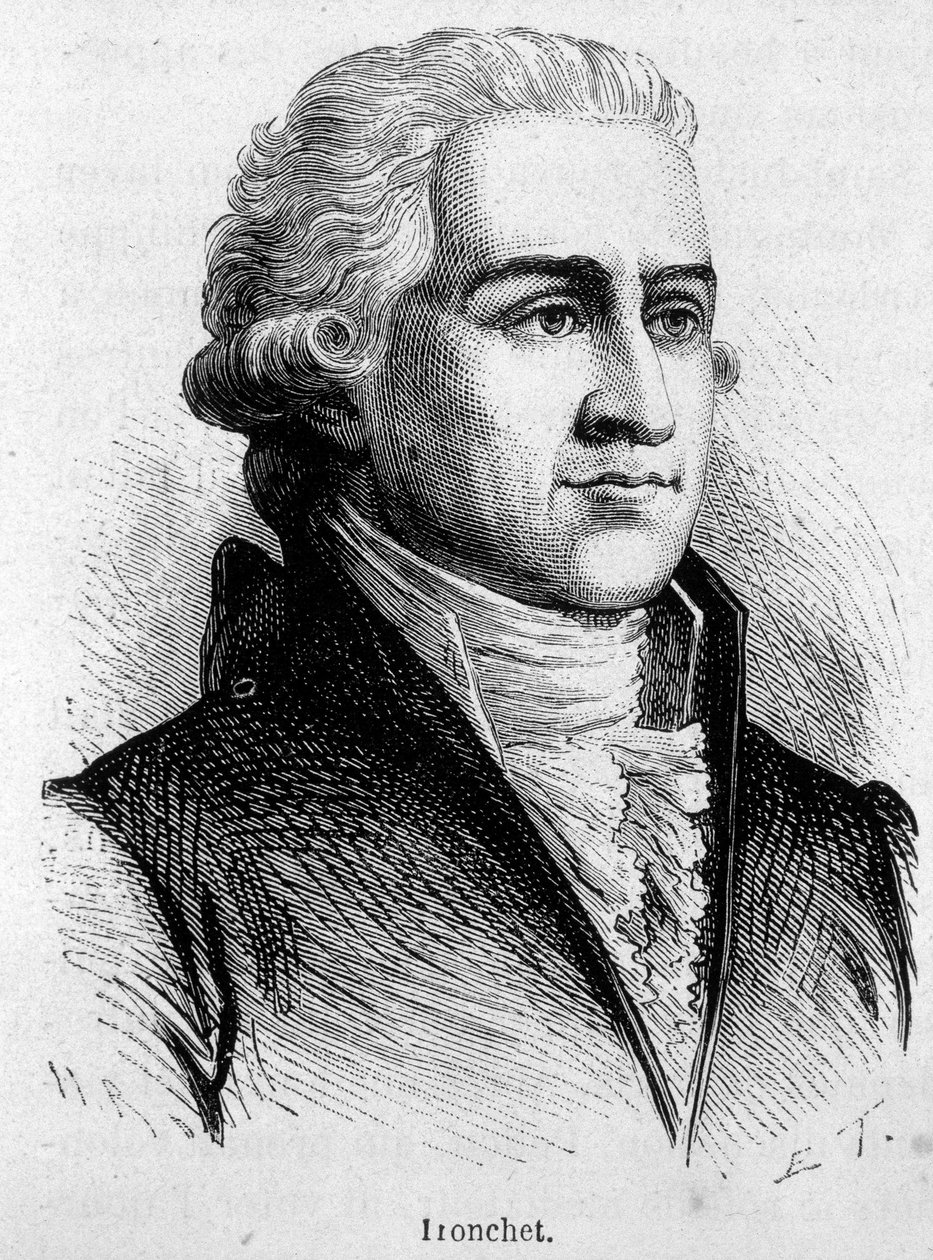 Portret van François Denis Tronchet (1726 - 1806), jurist en politicus - in 