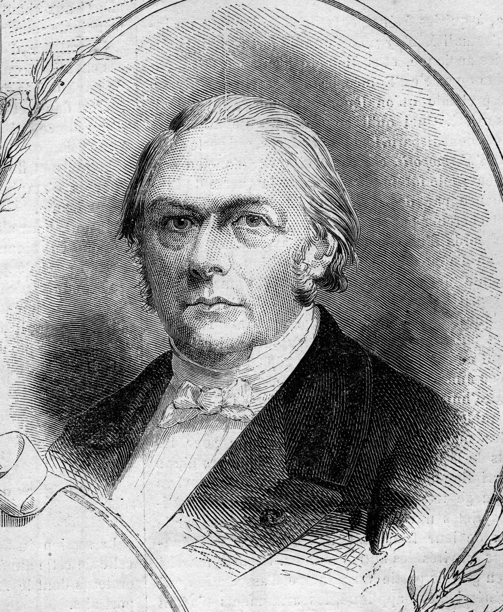 Portret van Francois Jules Devinck, Franse industrieel en politicus. Gravure in Le Monde Illustré nr. 262 van 19 april 1862 door French School