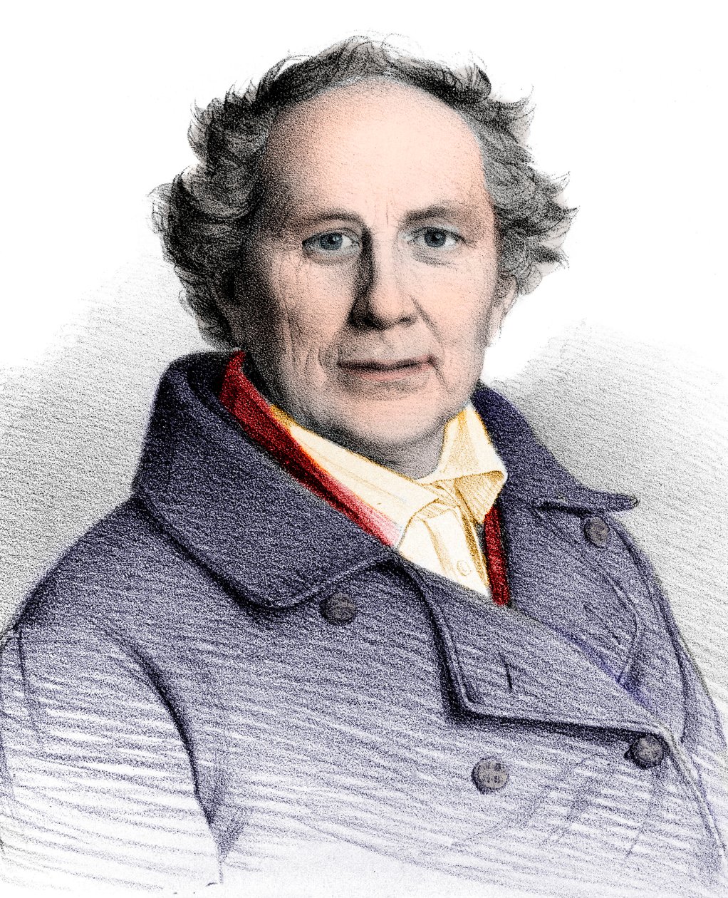 Portret van Friedrich Wilhelm August Argelander (1799-1875), Duitse astronoom door French School