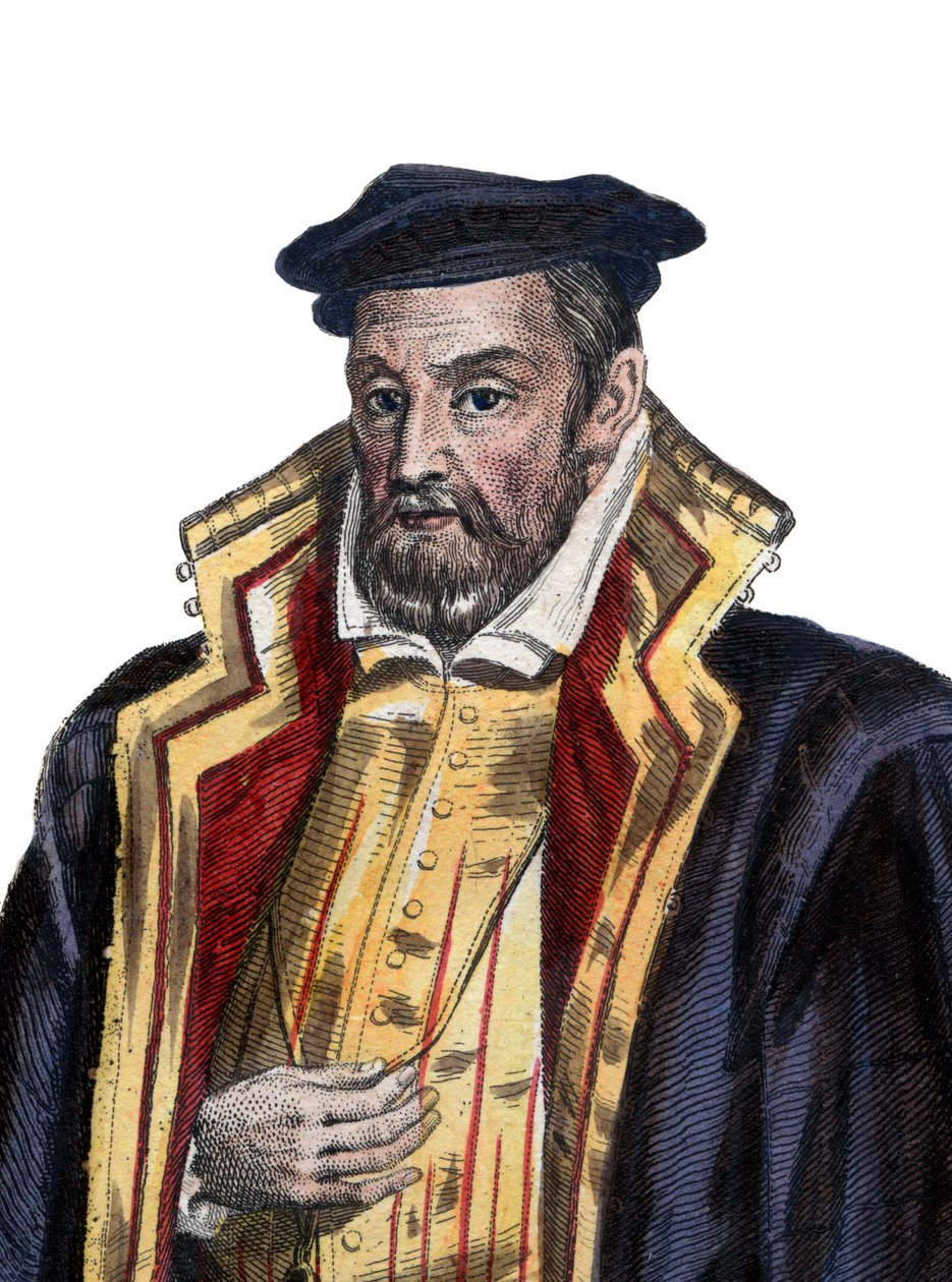 Portret van Gaspard II de Coligny door French School