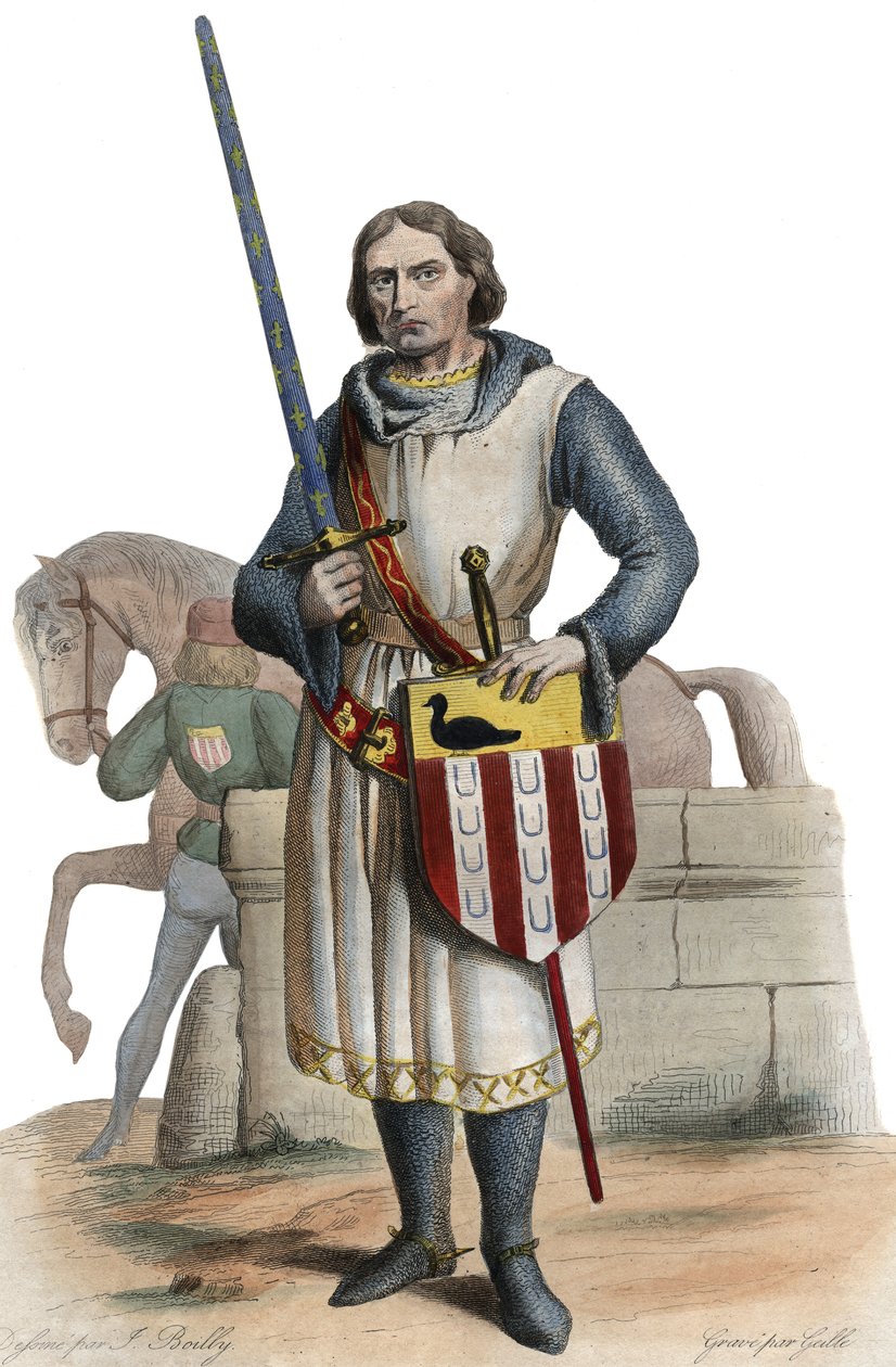 Portret van Gaucher V de Chastillon (ca.1249-1329), Constable van Frankrijk door French School
