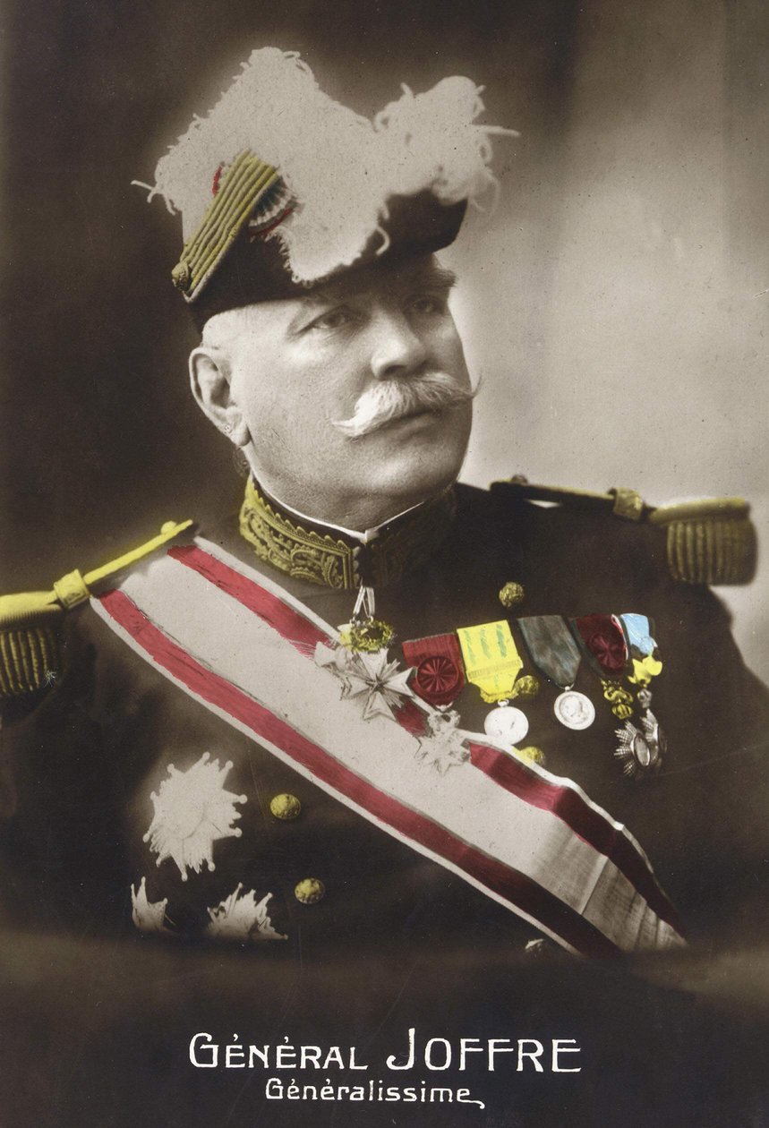 Portret van Generaal Joseph Joffre (1852 - 1931) door French School