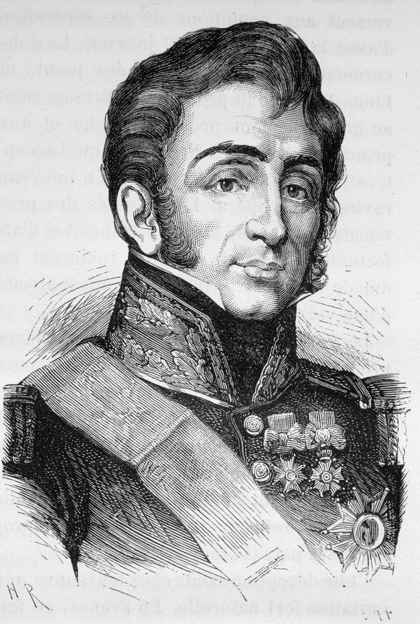 Portret van generaal Lamarque (1770 - 1832) - in 