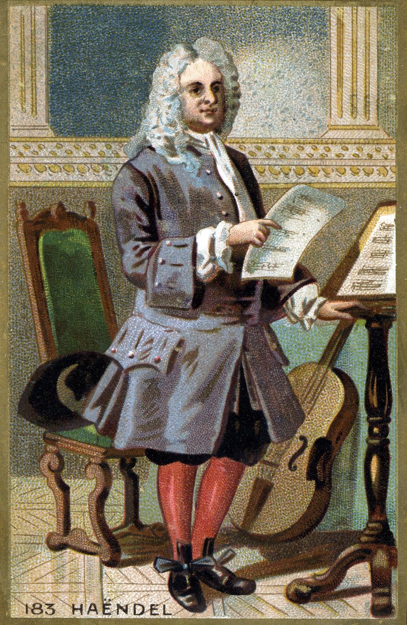 Portret van George Frederick Handel (Georg Friedrich Handel) door French School