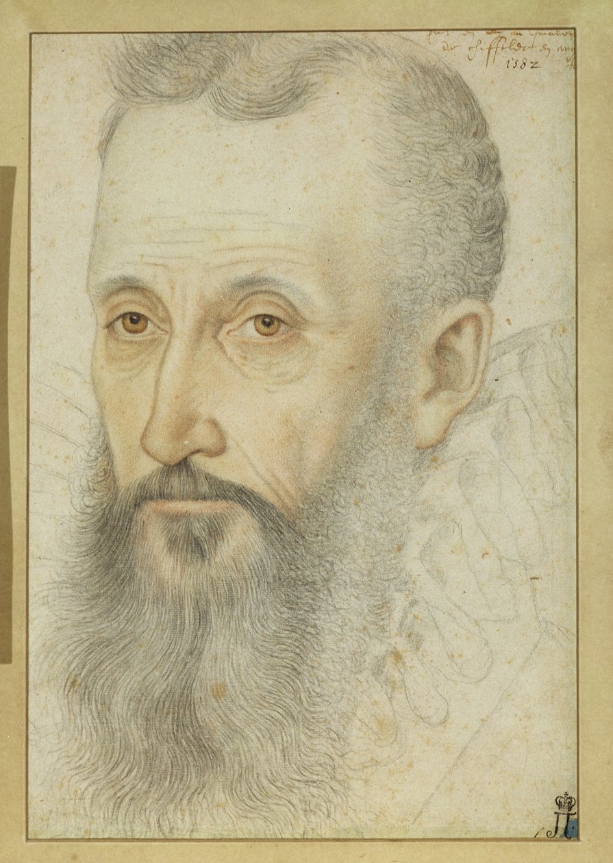 Portret van George Talbot, 6e Graaf van Shrewsbury (1528-90) door French School