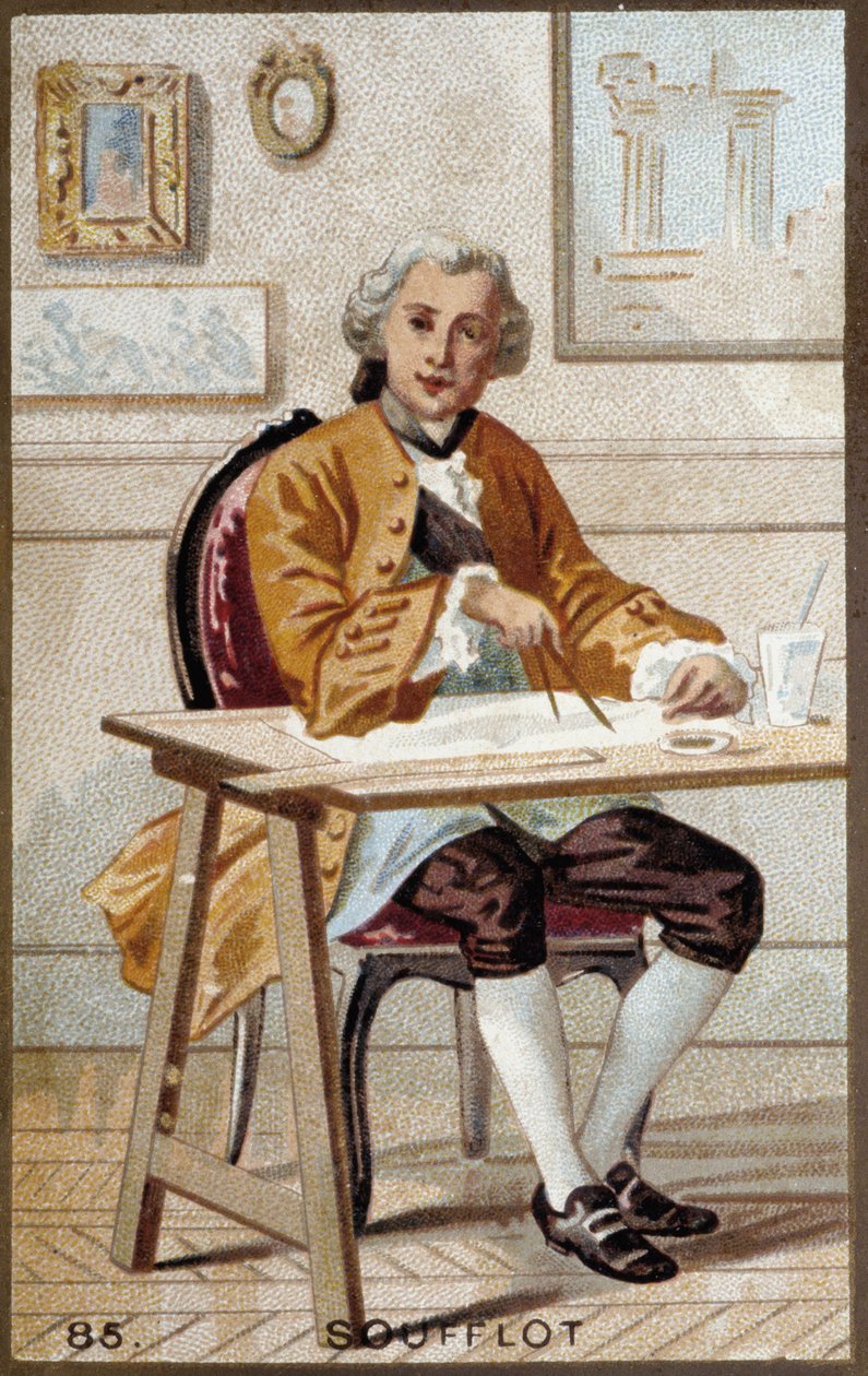 Portret van Germain Soufflot (1713-1780), Franse architect door French School