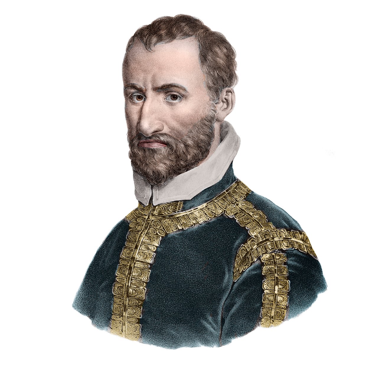 Portret van Giovanni Pierluigi da Palestrina (1525-1594), Italiaanse componist door French School