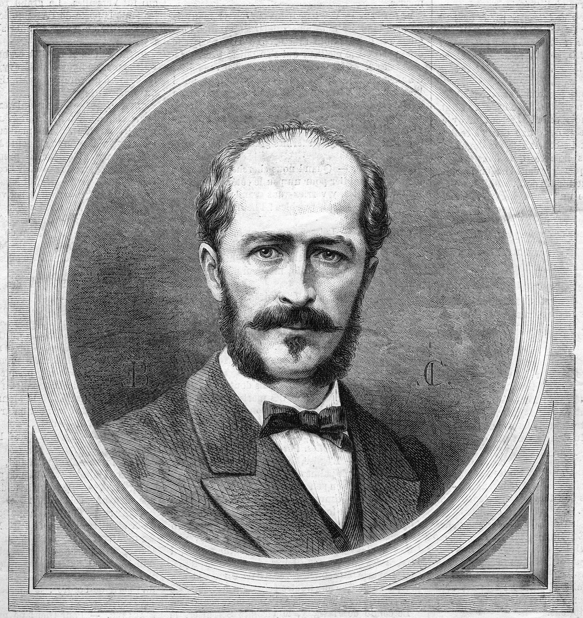 Portret van Gustave Lambert (1824-1871), Franse hydrograaf en ontdekkingsreiziger, auteur van een expeditieproject naar de Noordpool door French School
