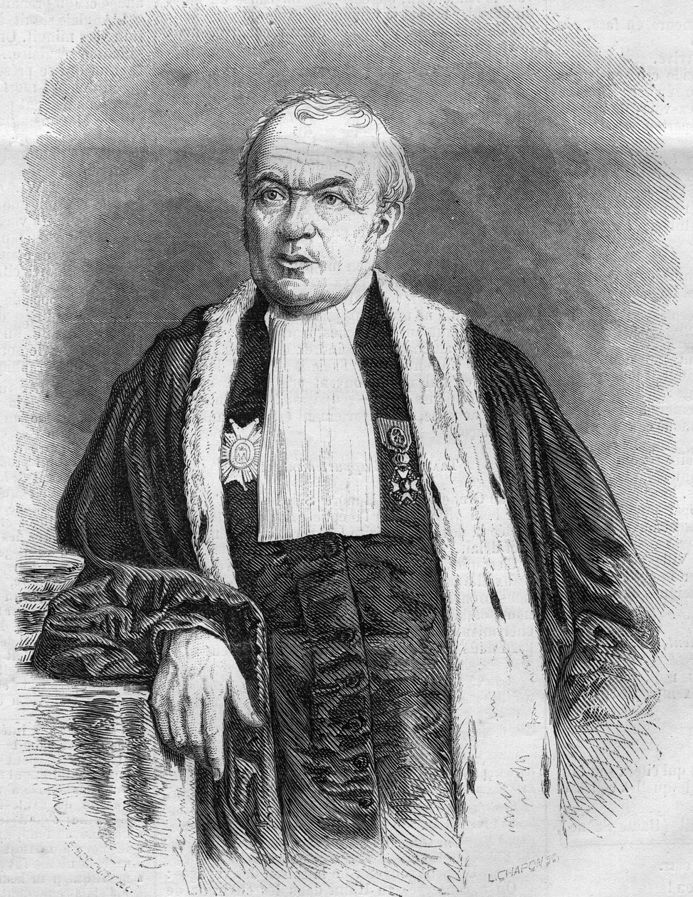 Portret van Gustave Louis Chaix d