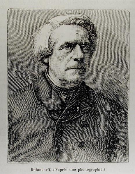 Portret van Heinrich Daniel Ruhmkorff (1803-77) door French School