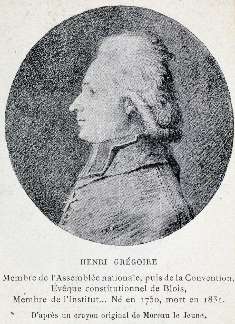 Portret van Henri bekend als de Abbe Gregoire (1750-1831), Franse geestelijke en politicus door French School