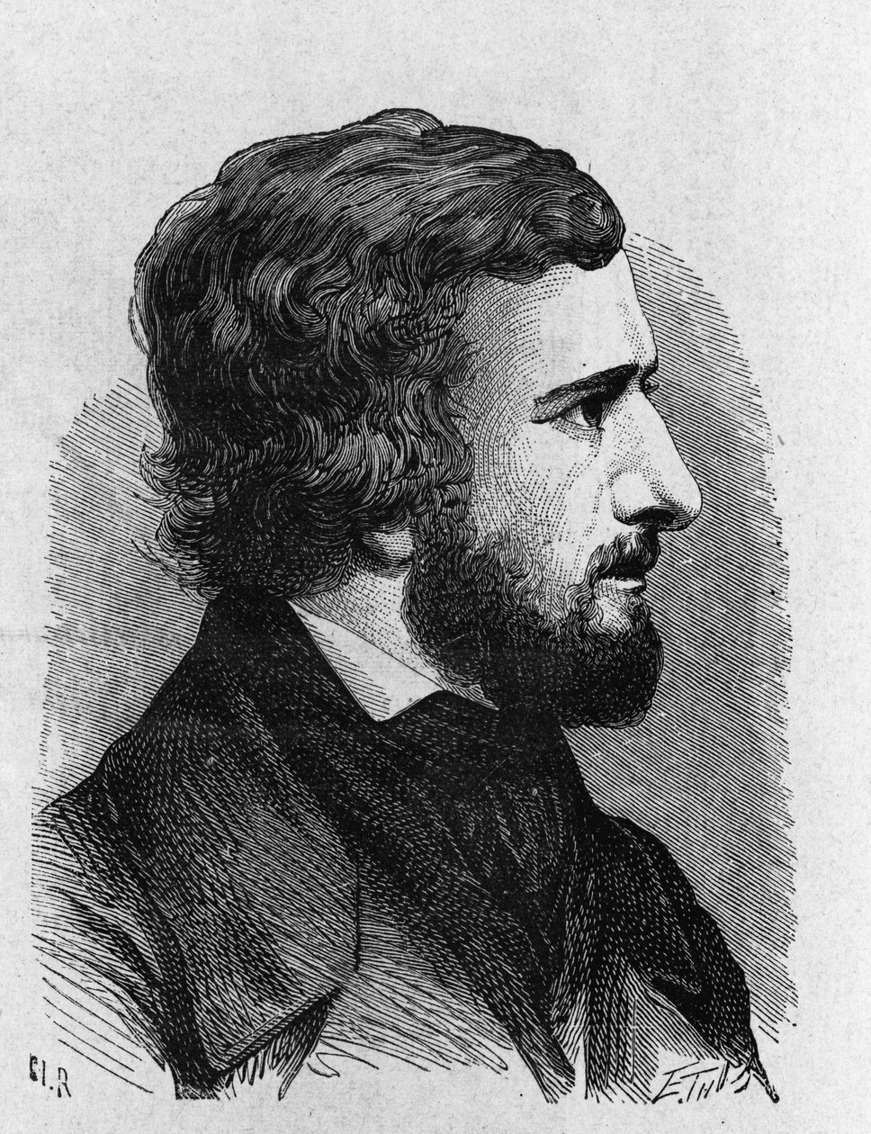 Portret van Hippolyte Fizeau (1819 - 1896) - uit "Album van Wetenschap; beroemde geleerden; Grote ontdekkingen" 1896 door French School