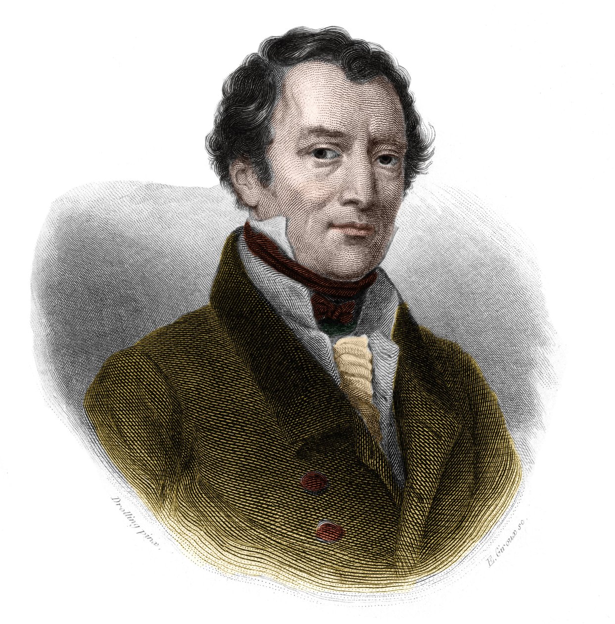 Portret van Jacques-Antoine Manuel (1775-1827), Franse advocaat en politicus. in 