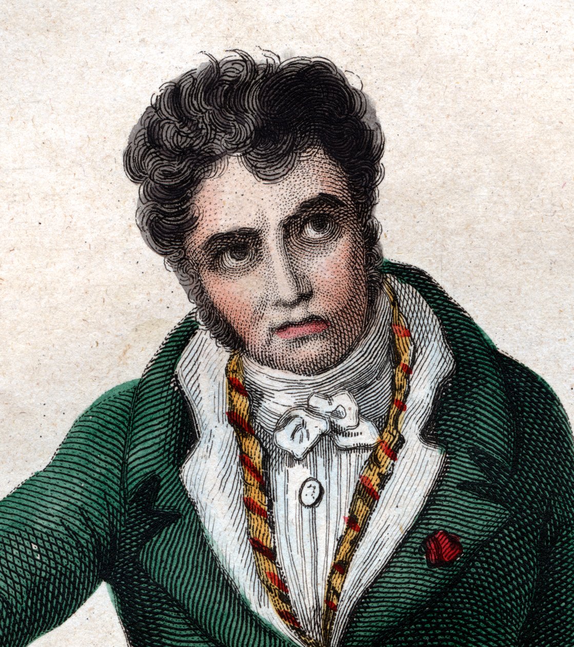 Portret van Jacques Louis David (1748-1825) door French School