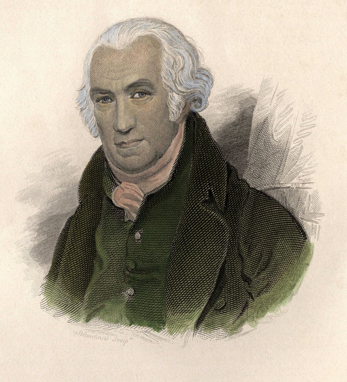 Portret van James Watt door French School