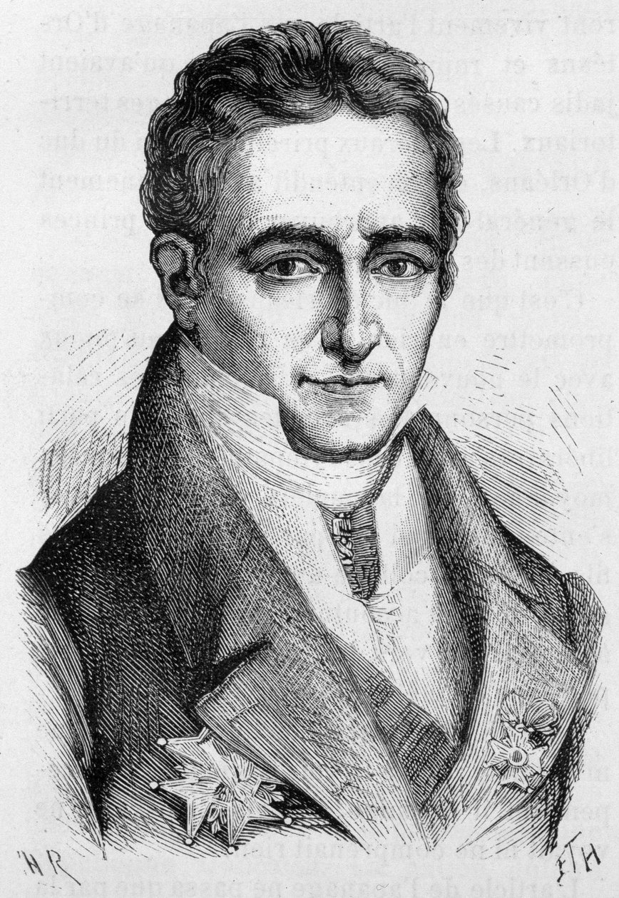 Portret van Jean Baptiste, Graaf van Villele, Franse politicus (1773 - 1854) - in 