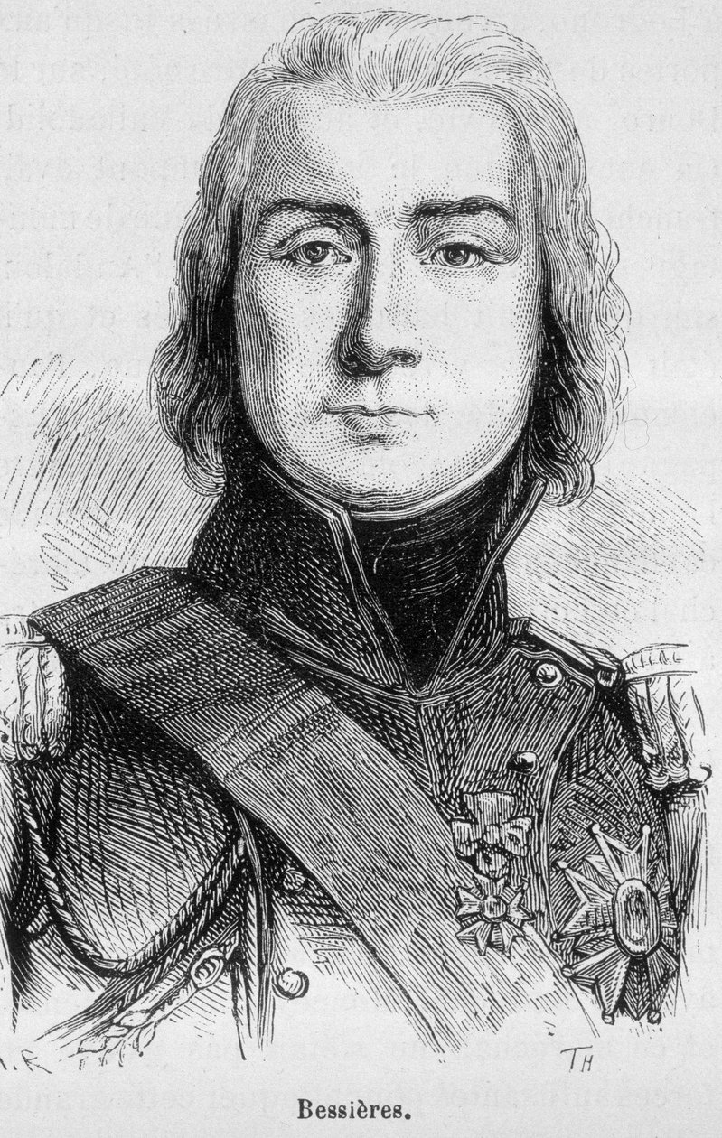 Portret van Jean Baptiste Bessières, Hertog van Istrië, Maarschalk van Frankrijk (1768 - 1813), gedood aan de vooravond van de Slag bij Lützen - in 