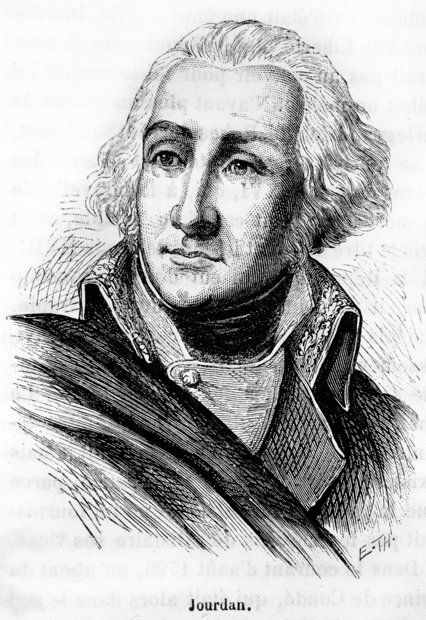 Portret van Jean Baptiste Jourdan (1762-1833), maarschalk van het Keizerrijk, winnaar van de Slag bij Fleurus (26 juni 1794) - in L