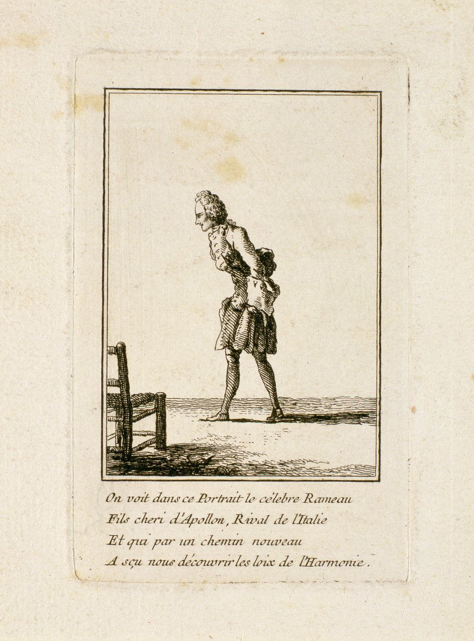 Portret van Jean Philippe Rameau (1683-1764) door French School