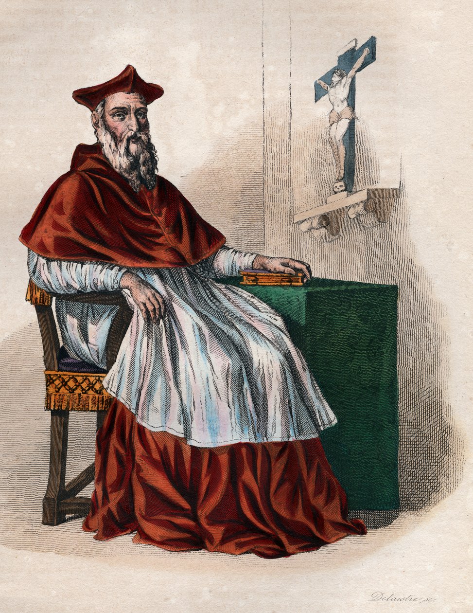 Portret van Jean du Bellay (1492-1560), Franse kardinaal en diplomaat door French School