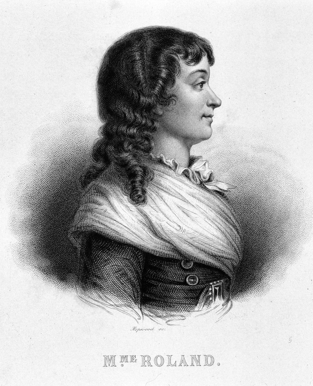 Portret van Jeanne Marie of Manon Philipon, Madame Roland - in 