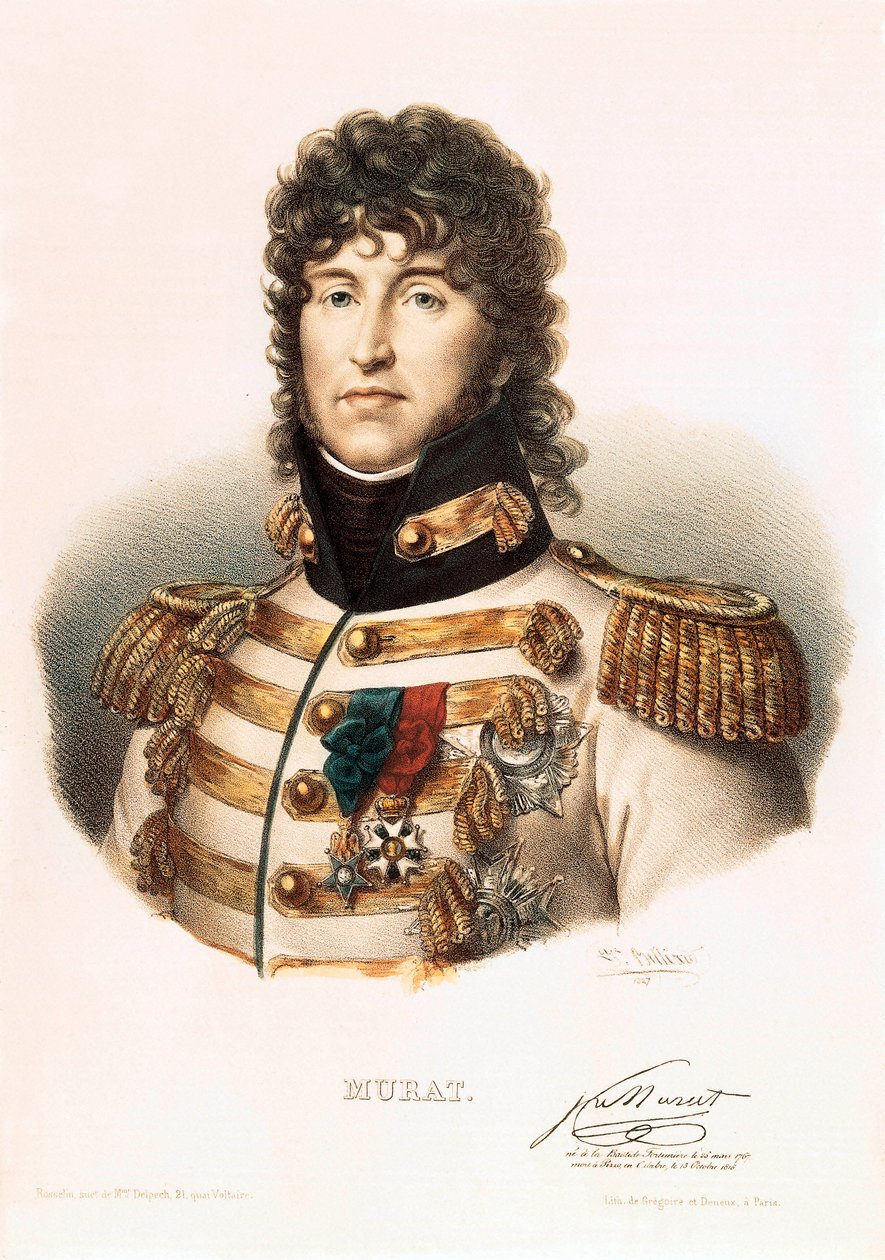 Portret van Joachim Murat (1767-1815), maarschalk van Frankrijk, koning van Napels door French School