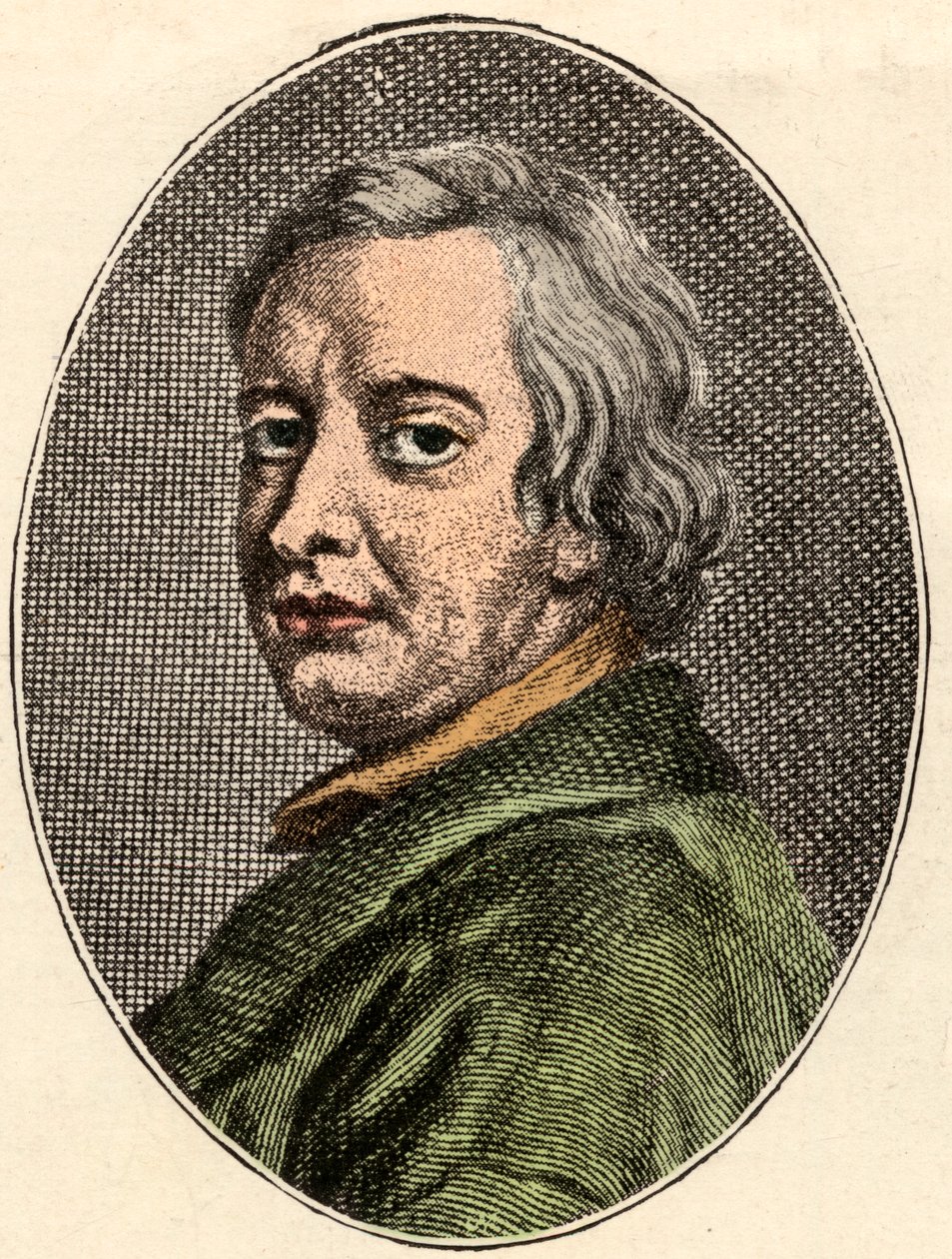 Portret van John Dryden, Engelse dichter door French School