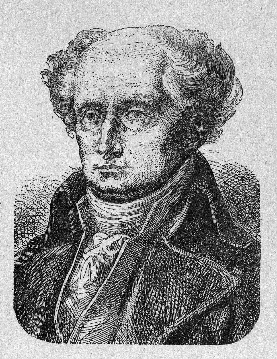 Portret van Joseph Jerome Simeon, Franse advocaat en politicus. Gravure uit 1889. Privécollectie door French School