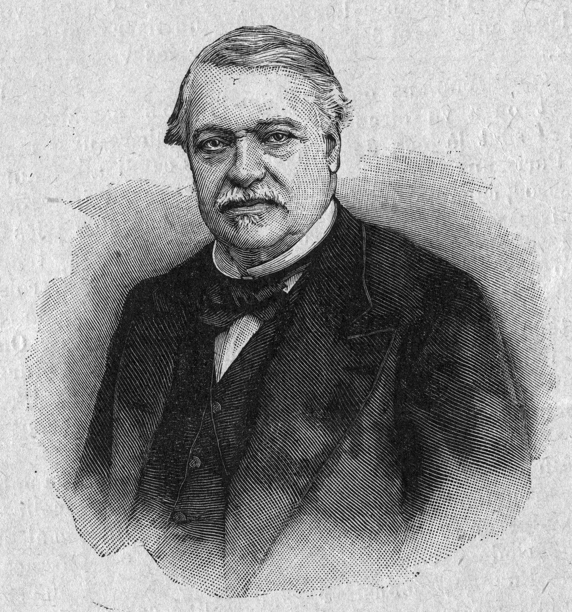 Portret van Leon Say (1826-1896), Franse econoom en politicus. Gravure in 