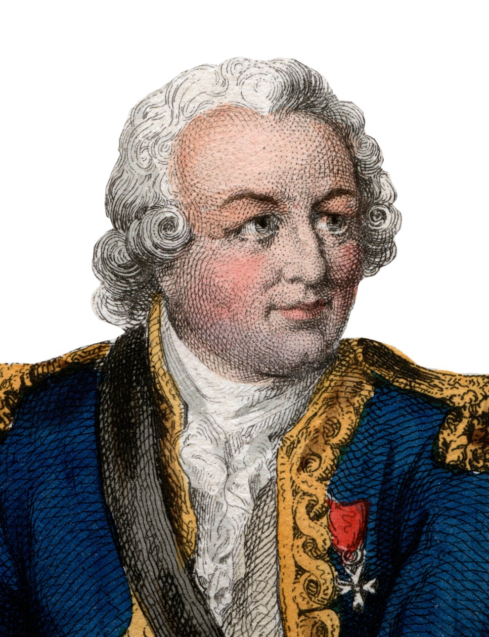 Portret van Louis Antoine, Graaf de Bougainville (1729-1811), Franse admiraal en ontdekkingsreiziger door French School