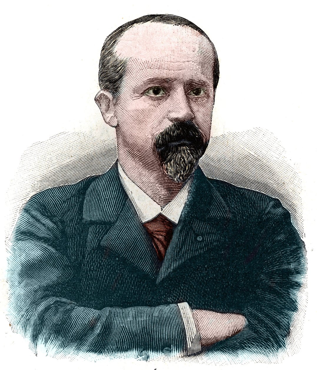 Portret van Louis Jean Baptiste Lepine, Franse advocaat en politicus, uitvinder van de Lepine-wedstrijd door French School