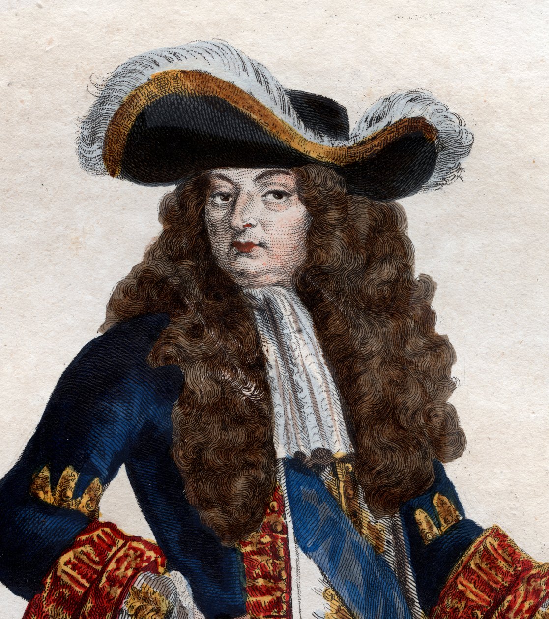 Portret van Lodewijk XIV van Frankrijk (1638-1715), Koning van Frankrijk door French School