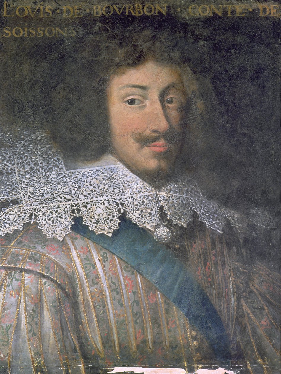 Portret van Lodewijk van Bourbon (1604-41) Graaf van Soissons door French School