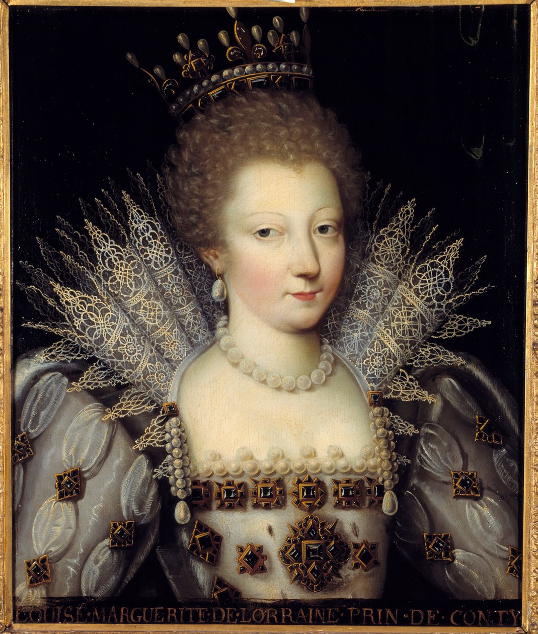 Portret van Louise Marguerite de Lorraine, Prinses van Conti door French School