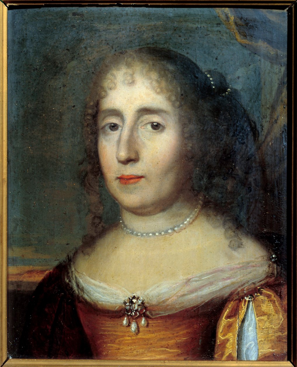 Portret van Madame de Scudery door French School